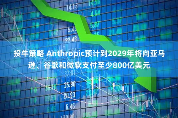 投牛策略 Anthropic预计到2029年将向亚马逊、谷歌和微软支付至少800亿美元